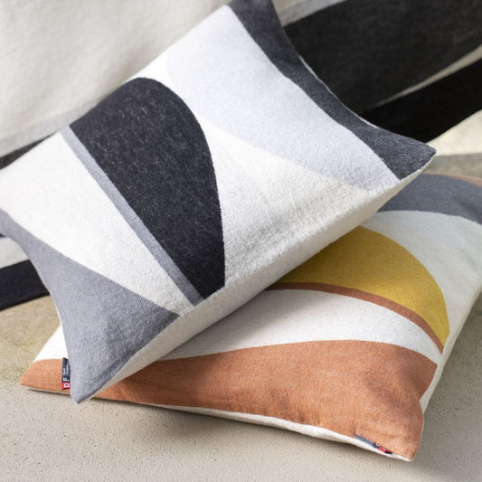 SILVRETTA graphic composition cushion cover by David Fusseneger