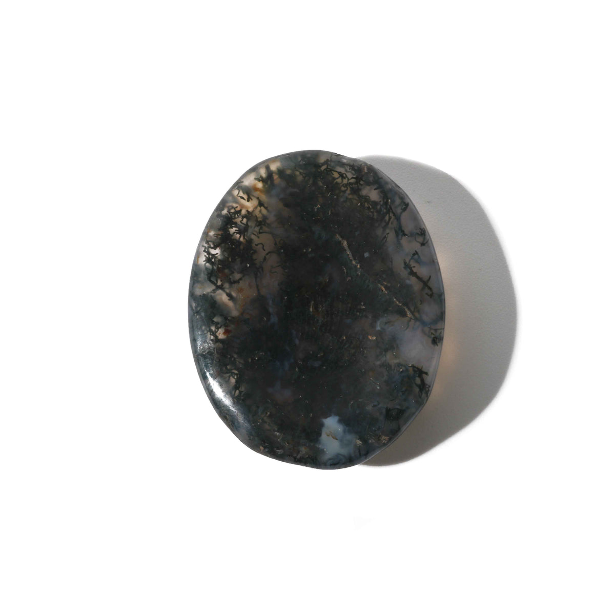 Green Moss Agate Worry Stone - Pack of 5