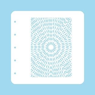 Stencil A6 For Magnetic Colour Set Stencil Burst