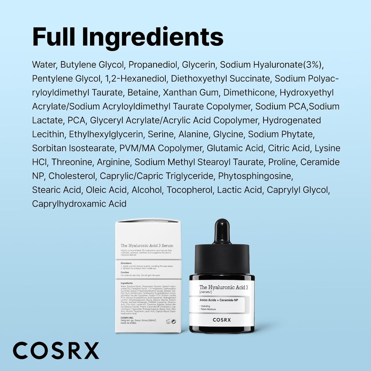 COSRX The Hyaluronic Acid 3 Serum 20ml