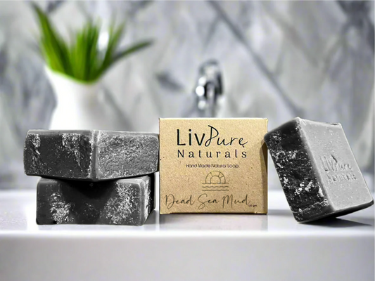 Totes Meer Detox Schlamm Seifenstück Handgemachte Mineralienseife – Livpure Naturals