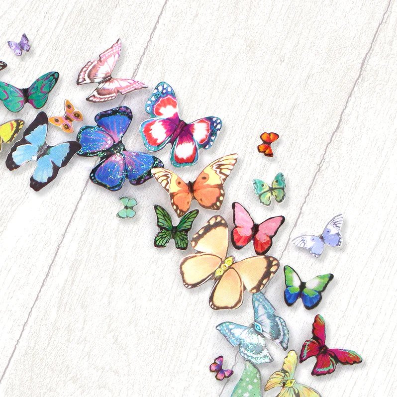 Die Cut Decoupage - A Kaleidoscope of Butterflies (2 Pack)