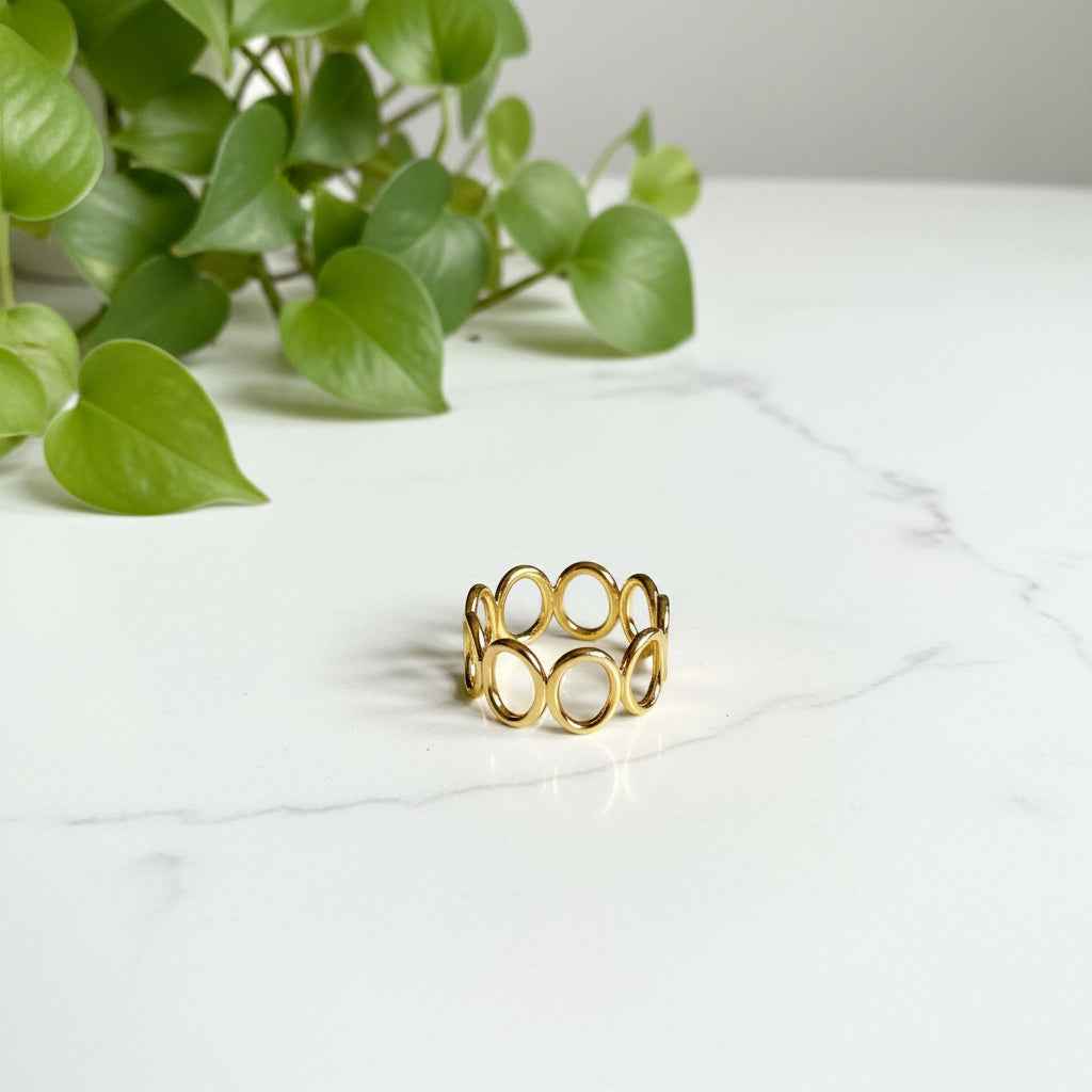 Oval Ring - Gold Plate