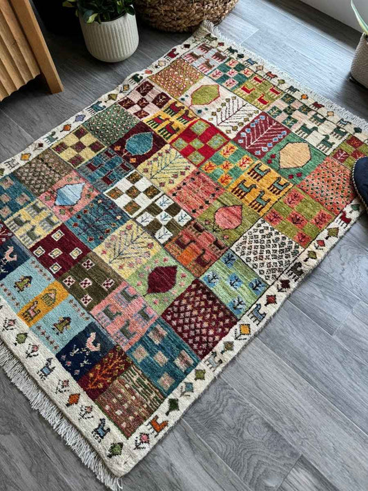 Persian Gabbeh Rug | 2' 10" x 3' 10"
