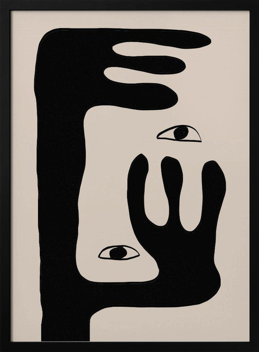 ウォールアート 抽象画 顔 No.2