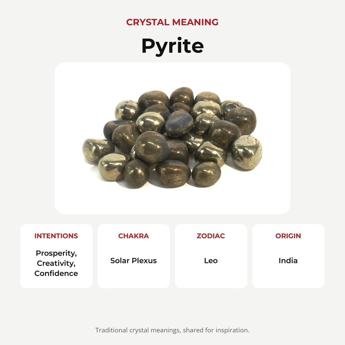 Pyrite Iron Matrix Tumbled Stones - India