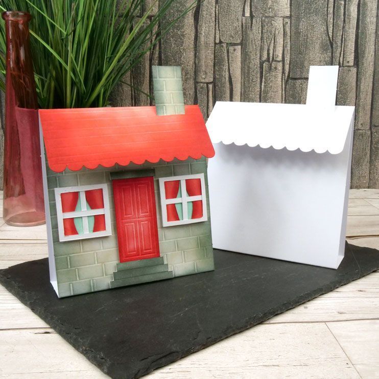 Luxury Shaped Card Blanks & Envelopes - House