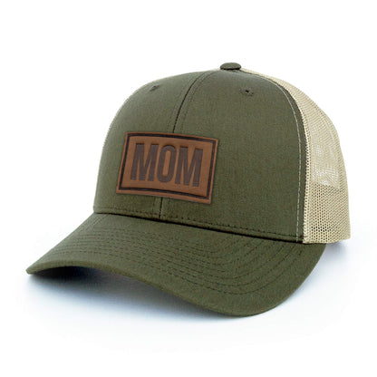 MOM - Leather Patch Trucker Hat
