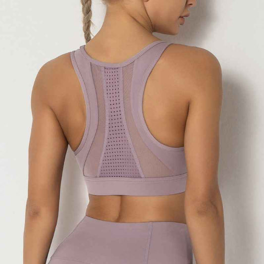 Women’s Breathable Mesh Sports Vest – Workout & Fitness Activewear Top