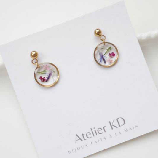 Boucles d'oreilles Maïa - rond (petit 12mm)