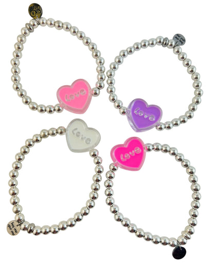 Sweetheart Hematite Bracelets - Mom and Mini