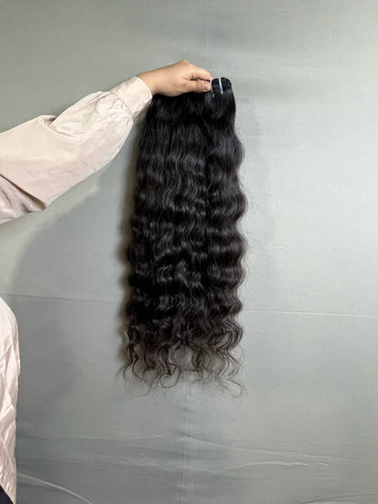 Indian Raw Curly Human Hair Bundles   "“ 100% Unprocessed & Natural