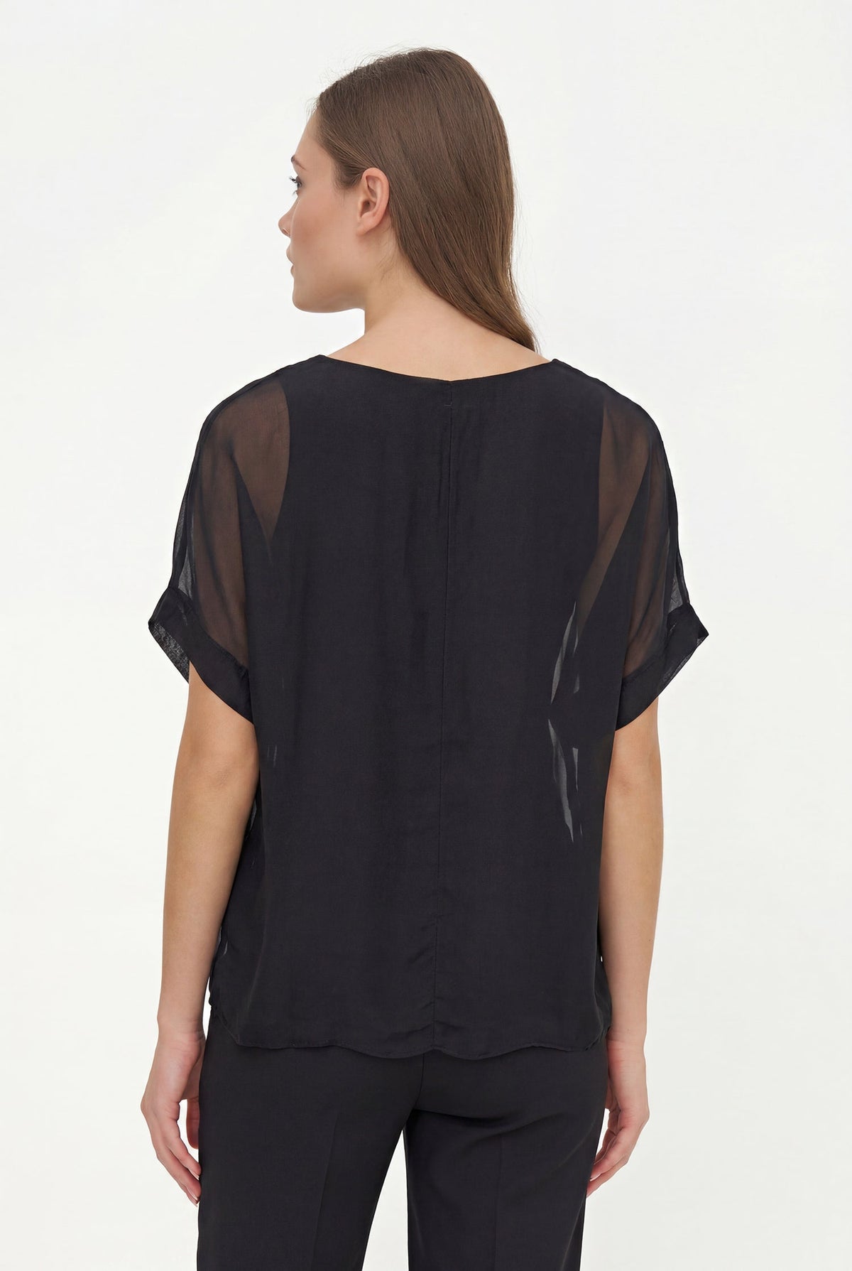 Women's Woven V-Neck Top