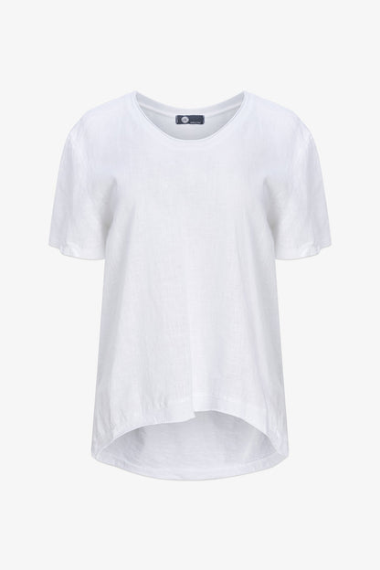 Women's Knit Woven Combo Top