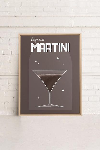 ESPRESSO MARTINI, Werk auf gespannter Leinwand