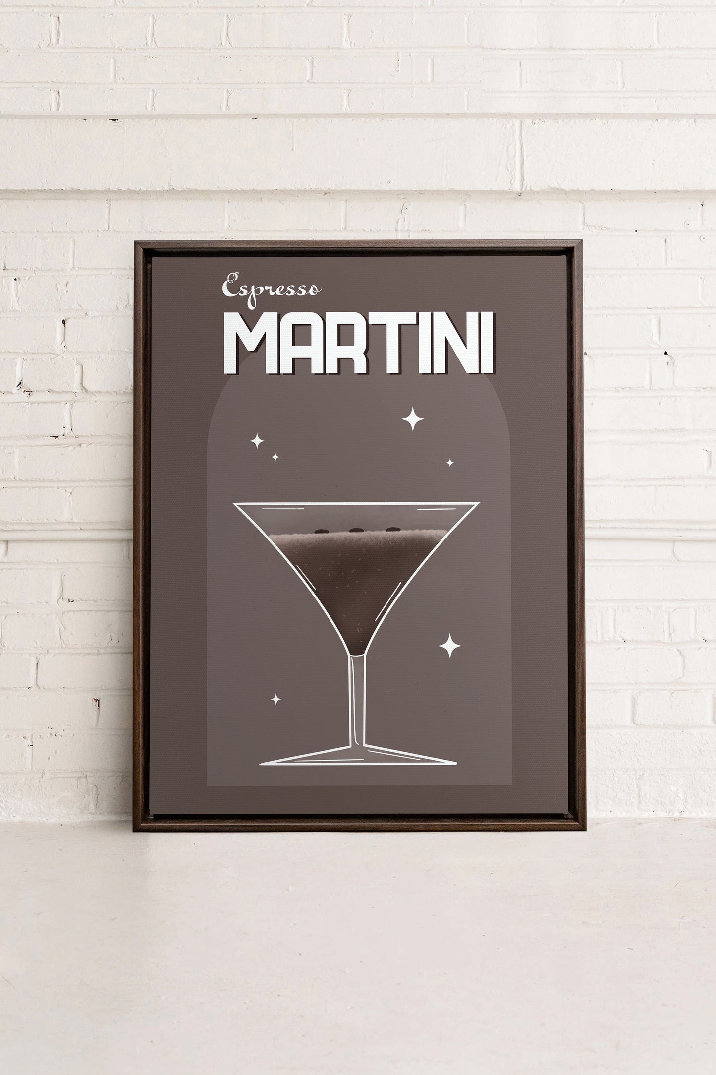 ESPRESSO MARTINI, Werk auf gespannter Leinwand