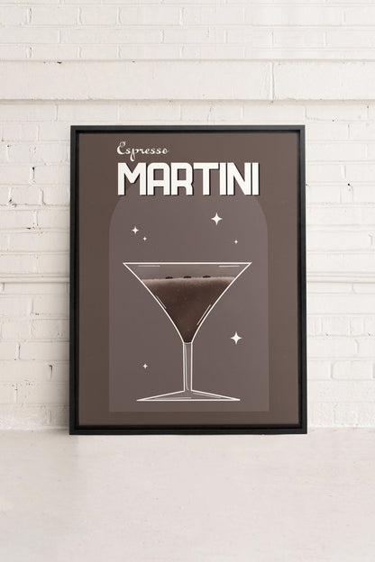 ESPRESSO MARTINI, Werk auf gespannter Leinwand