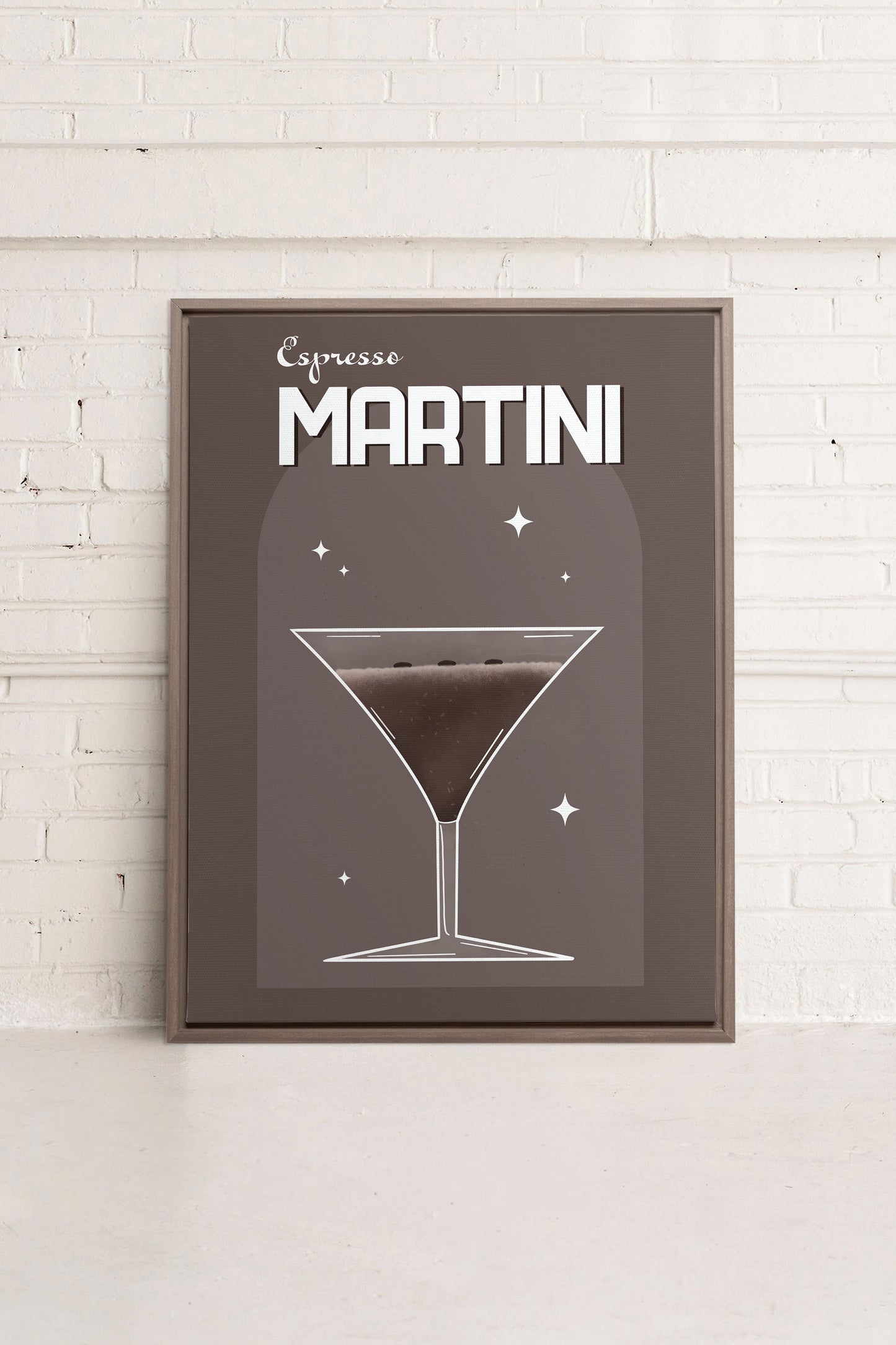 ESPRESSO MARTINI, Werk auf gespannter Leinwand