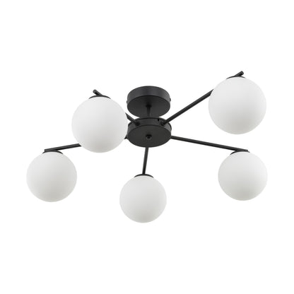 ELTON Black Scandinavian Ceiling Lamp for Living Room, Bedroom & Hallway - AURABAGS SHOP