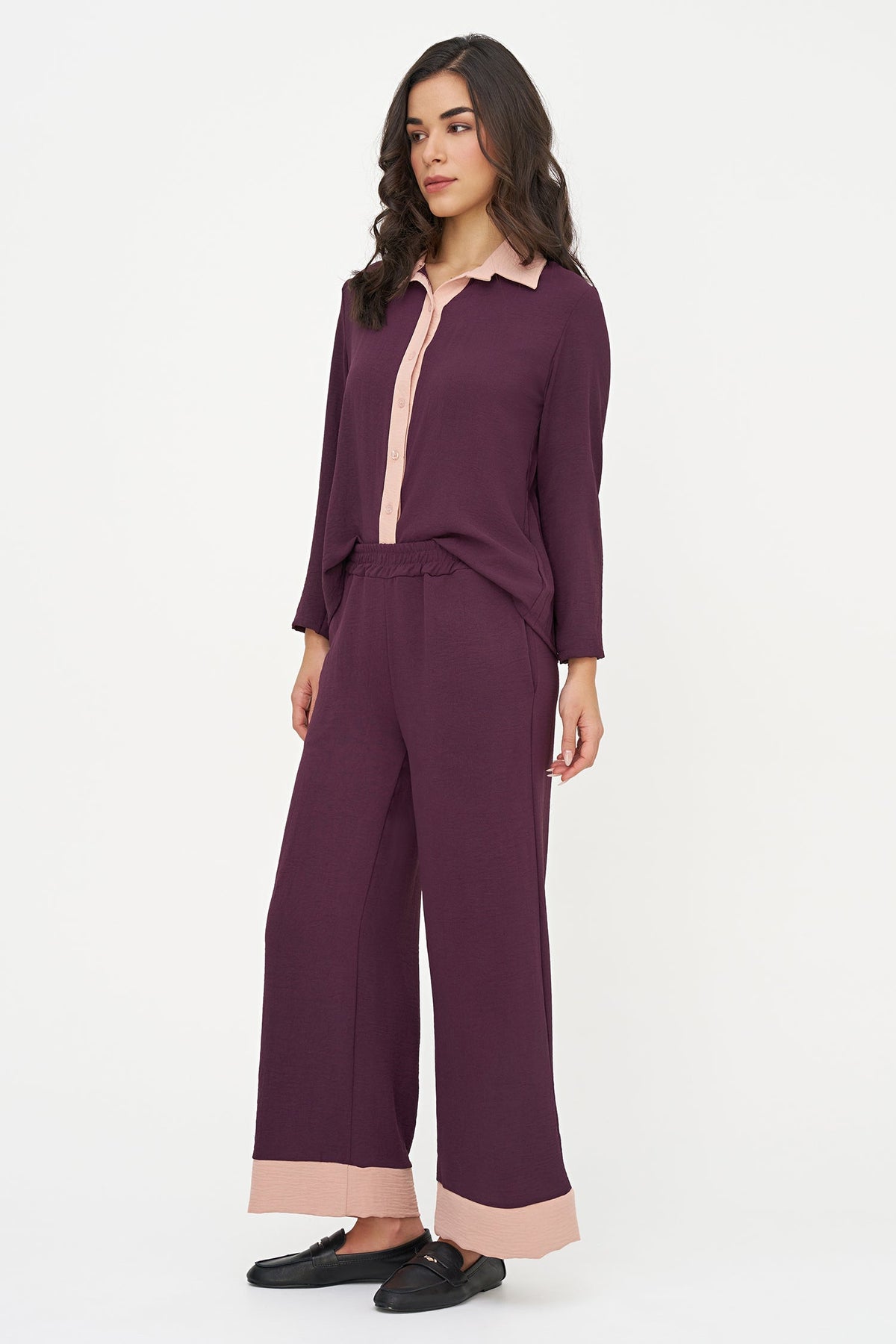 Women's Color-Block Woven Pull-On Pants