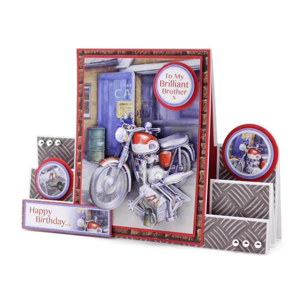 Die Cut Decoupage – Cars and Bikes (Pack Of 12)