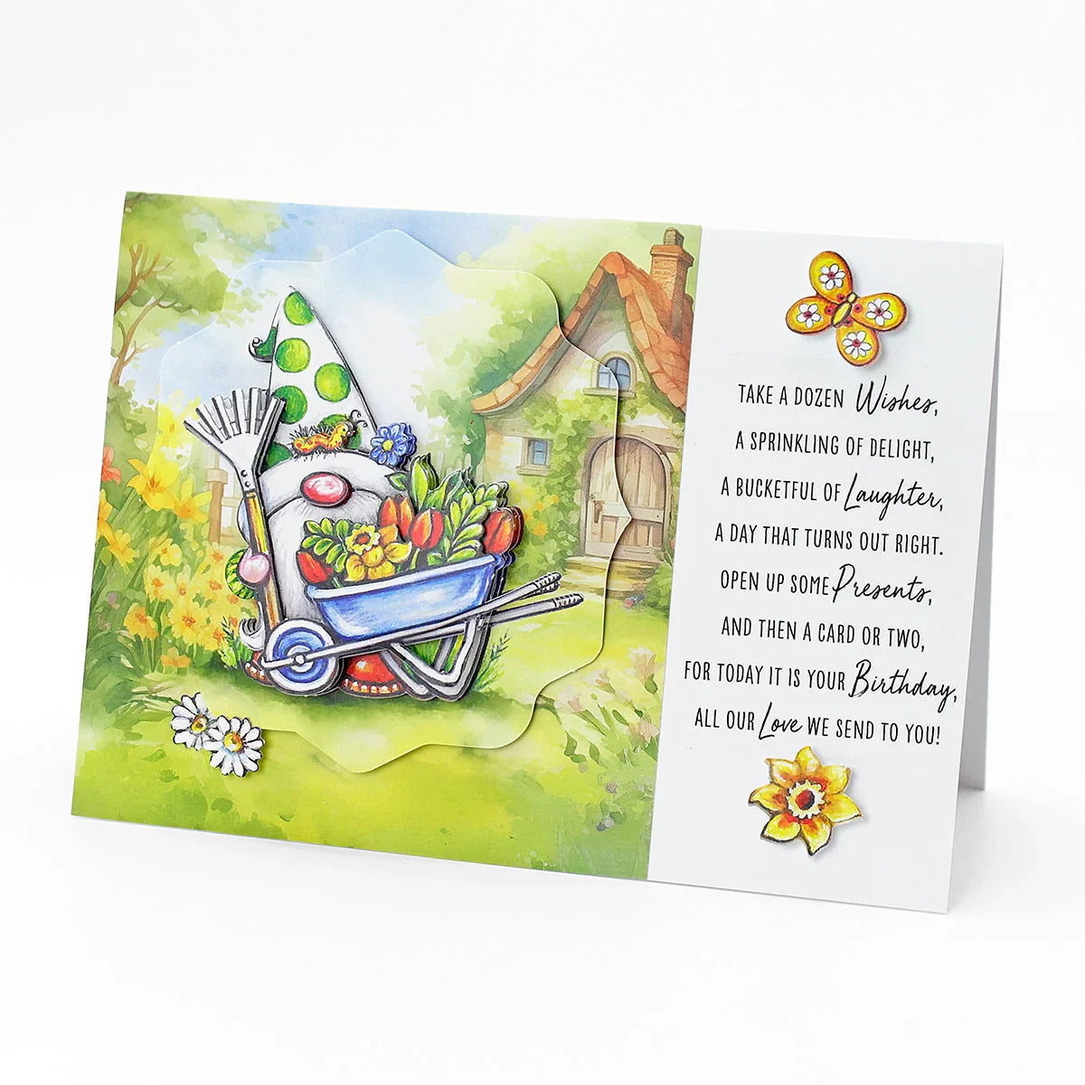 Die Cut Decoupage – Garden Gnomes (Pack of 12)