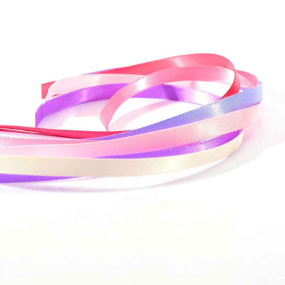 Vaessen Creative Satin Ribbon 6 Colours 6mmx2m Baby Pink