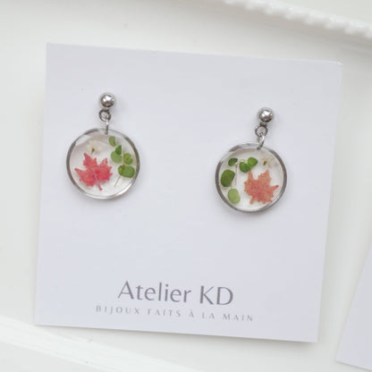 Boucles d'oreilles Fôret - rond