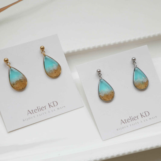 Boucles d'oreilles Tulum- goutte
