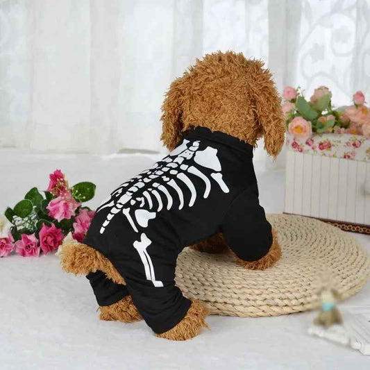 Skeleton Dog Onesie | Halloween Pet Pajamas