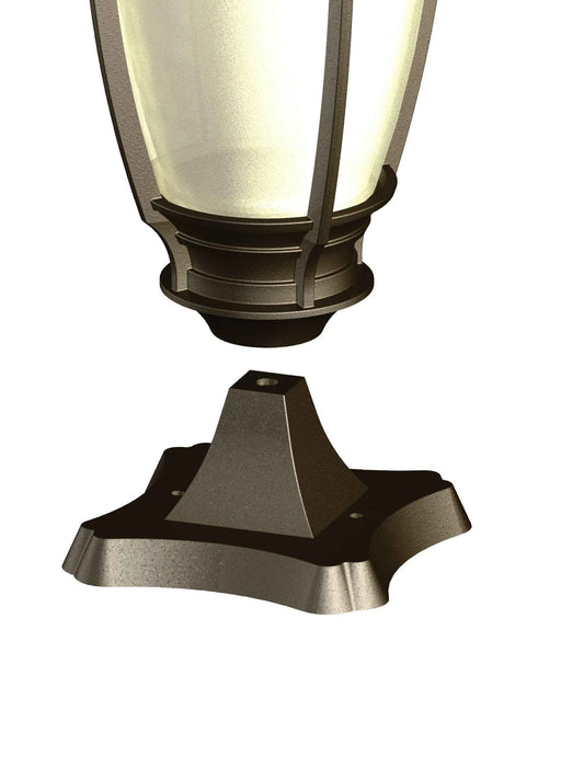 Piédestal - Base carré 5 3/8'' pour luminaire - 1188