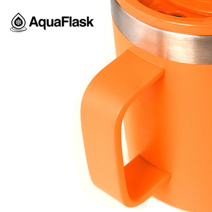 Aquaflask Thermobecher isoliert mit Deckel und Henkel 415ml (14 oz)