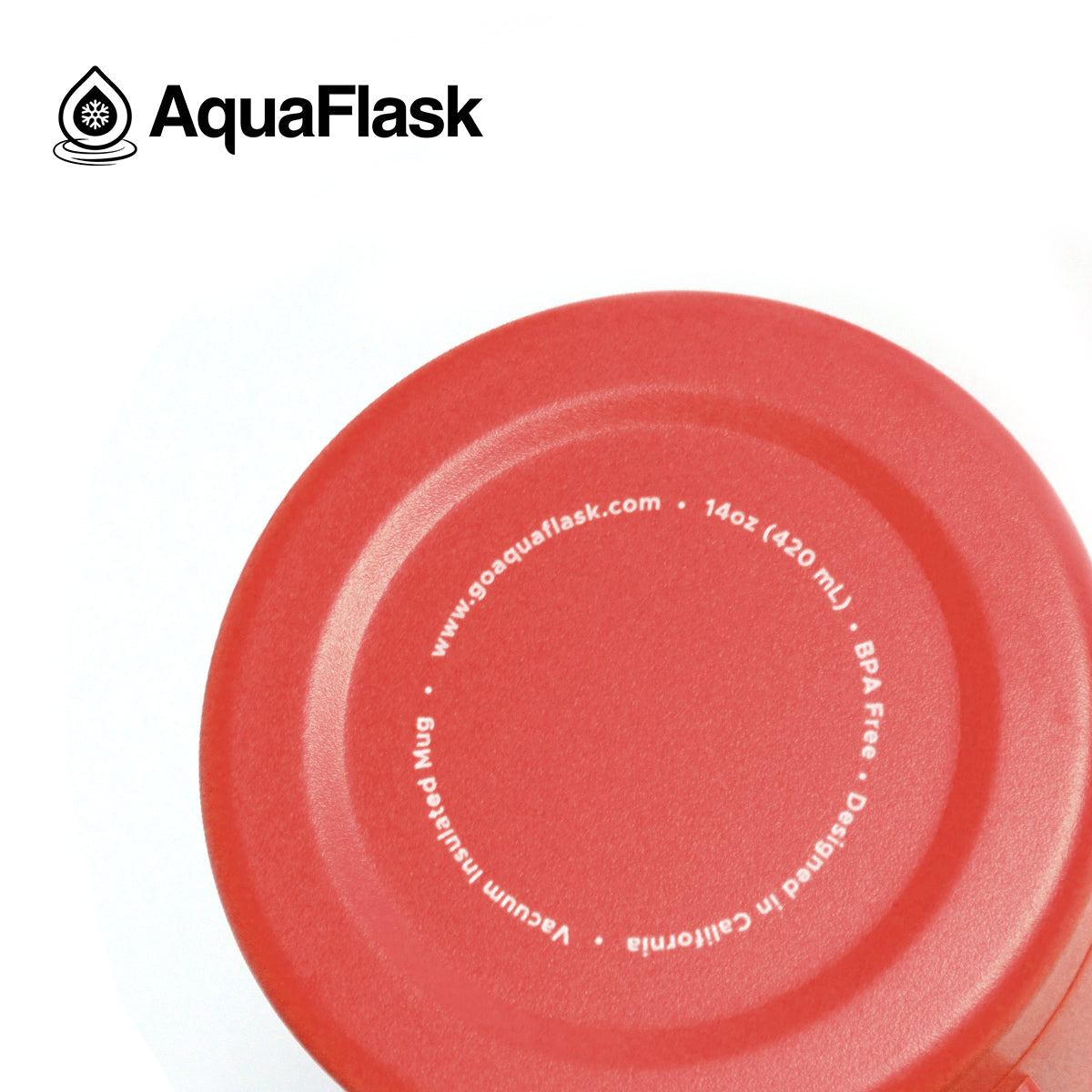 Aquaflask Thermobecher isoliert mit Deckel und Henkel 415ml (14 oz)
