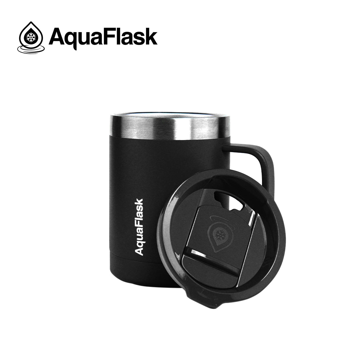 Aquaflask Thermobecher isoliert mit Deckel und Henkel 415ml (14 oz)