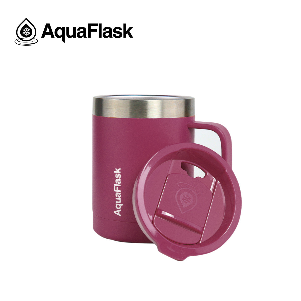Aquaflask Thermobecher isoliert mit Deckel und Henkel 415ml (14 oz)