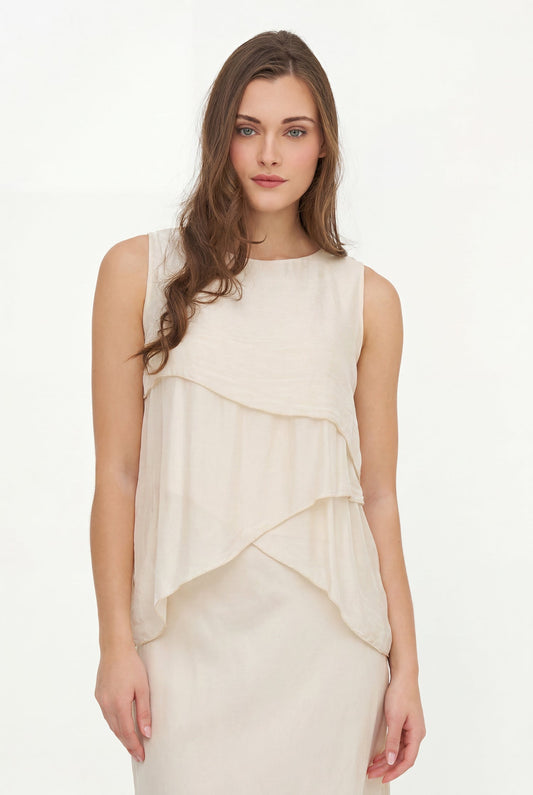 Women's Woven Top - Sleeveless