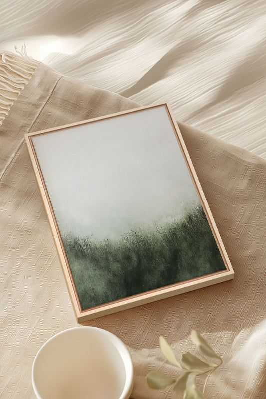 WALDNEBEL, Kunstwerk auf gespannter Leinwand