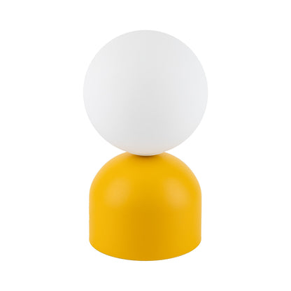 MIKI Modern Glass Globe Table Lamp for Bedroom, Living Room & Nightstand
