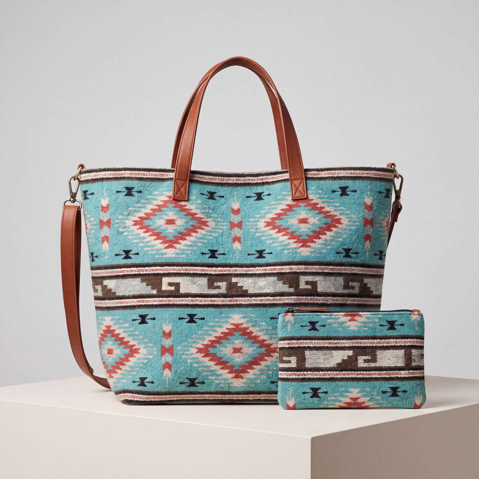 Turquoise Tote Bag