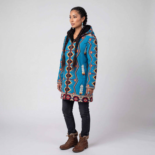 OLDTRIBES™ Sky Blue Long Coat