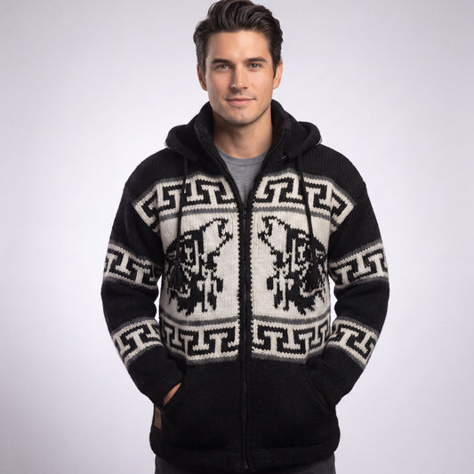 OLDTRIBES™ Lunar Wolf Wool Jacket