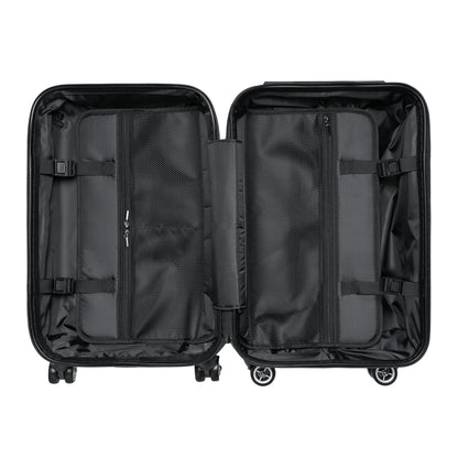 Tropical Leaf Carry-On Suitcase — Colorful Palm Print Travel Luggage