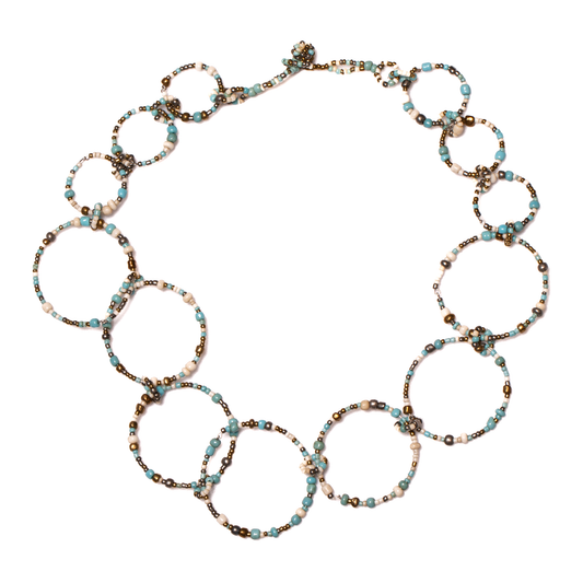 Beaded Hoop Necklace