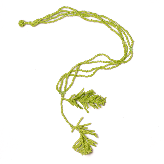 Beaded Leaf Necklace