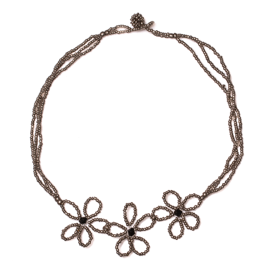 Beaded Flower Necklace