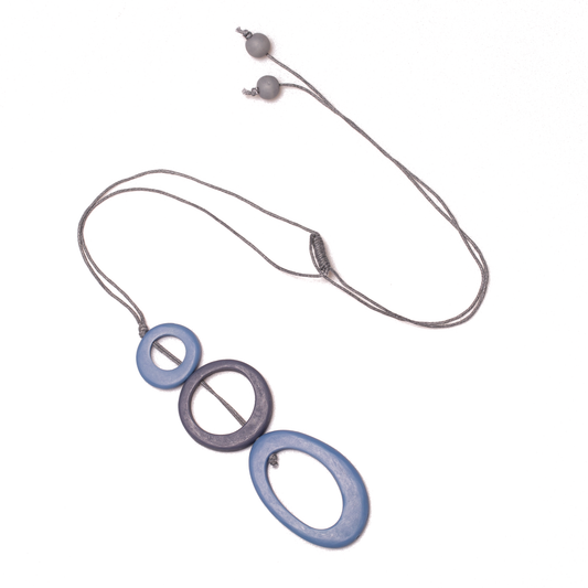 Tonal Triple Resin Hoop Pendant