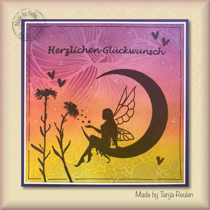Nellie's Choice Clear Stamp Fairy Tales Elf On The Moon