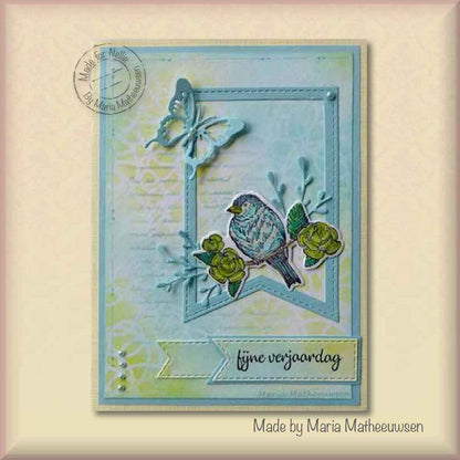 Garden Birds 6 - Die and Clear Stamp
