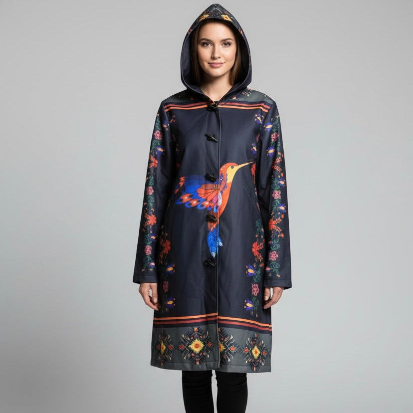 OLDTRIBES™ Midnight Hummingbird Long Coat