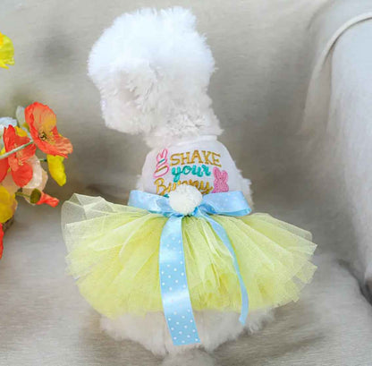 Shake Your Bunny Easter Dress – Festive Luxury Dog Dress